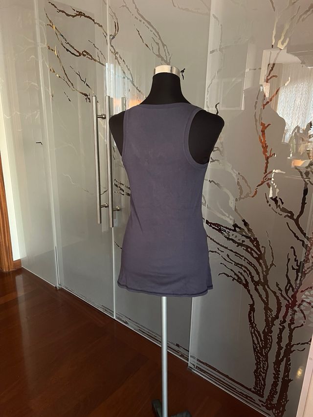 Canottiera lunga blu Under Colors Benetton