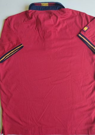 Polo de manga corta Gendive Roja España Vintage 