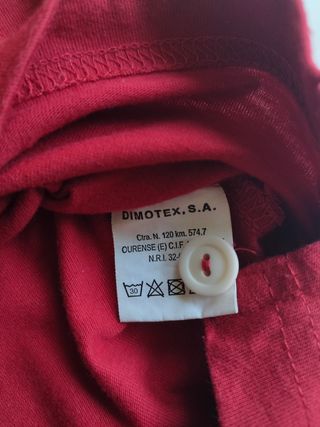 Polo de manga corta Gendive Roja España Vintage 
