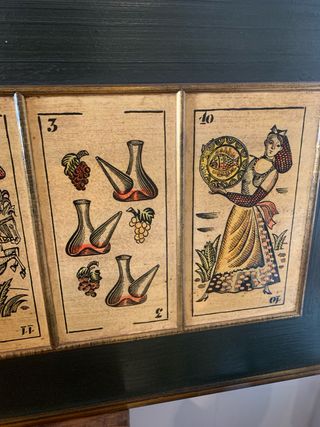 Quadro con tarocchi Vintage