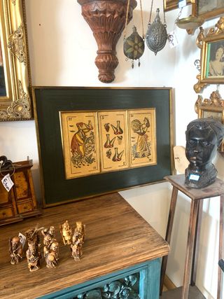 Quadro con tarocchi Vintage