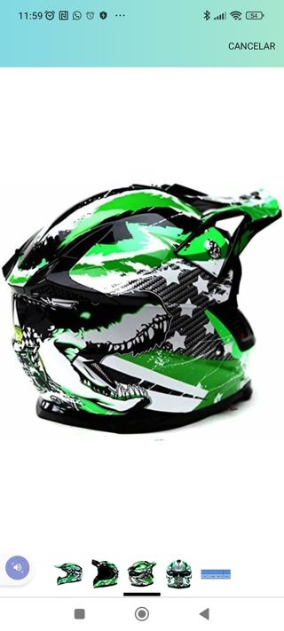 Casco moto niño talla L