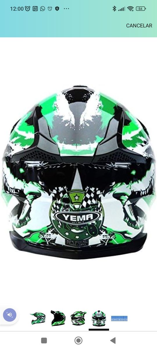 Casco moto niño talla L 