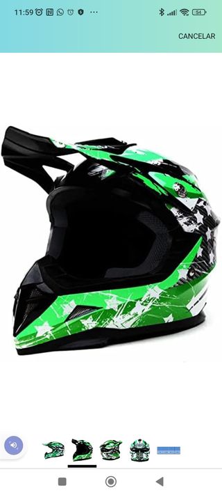 Casco moto niño talla L