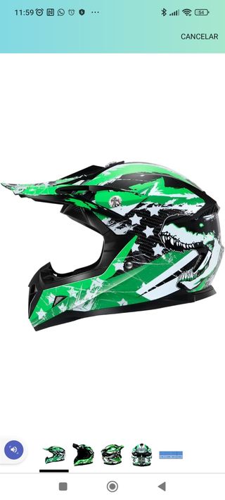 Casco moto niño talla L