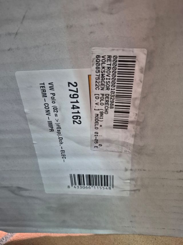  Retrovisores eléctricos VW Polo 04,05