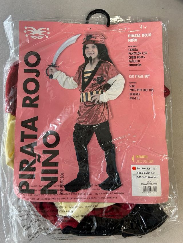 Disfraces piratas Pack con accesorios