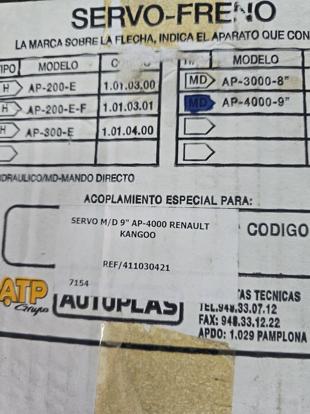 Servofreno autoplas ap4000