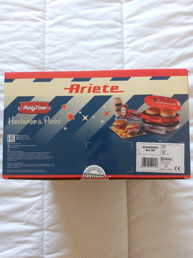 Hamburger Maker Ariete, linea Party Time