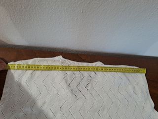 Blusa vintage cotone lavorato a mano traforata