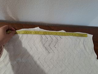 Blusa vintage cotone lavorato a mano traforata