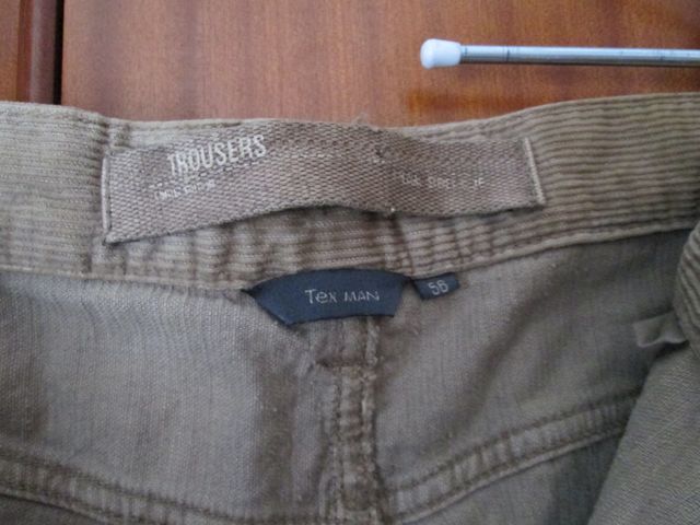 Pantalón pana hombre