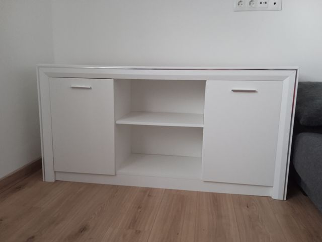 Mueble para televisión, blanco