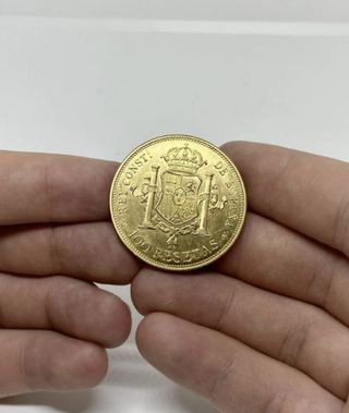 Moneda de 100 Pesetas 1897 Alfonso XIII 