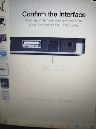 Cable óptico audio digital