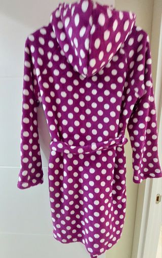 Conjunto bata y zapatillas de casa