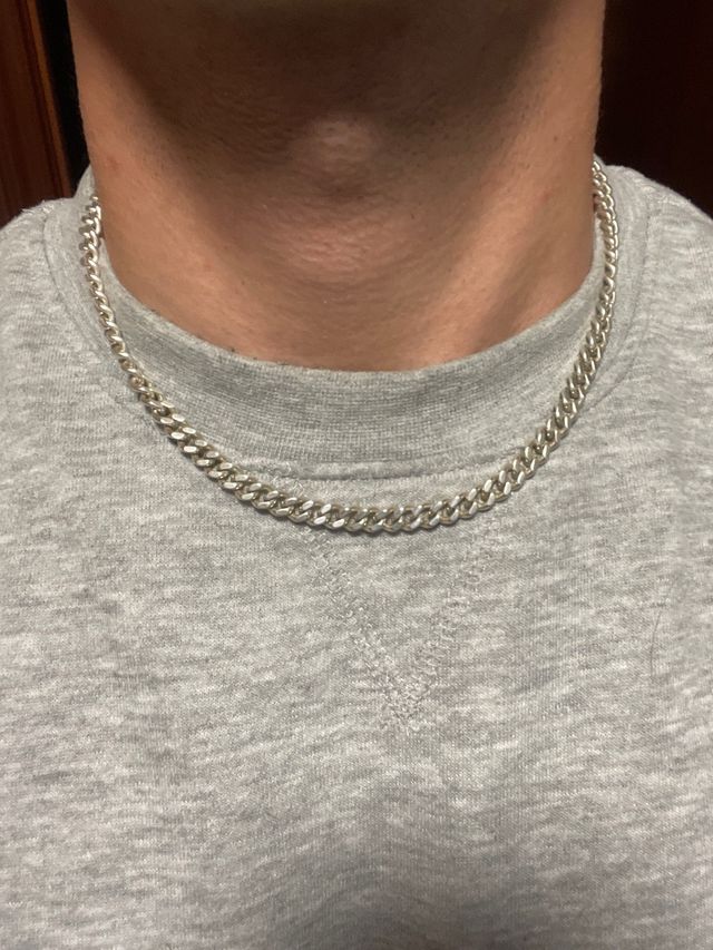 CADENA DE PLATA BARBADA