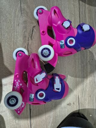 Juego de patines,protecciones y casco