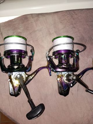Cañas de pescar + carretes surfkayak o surfcasting