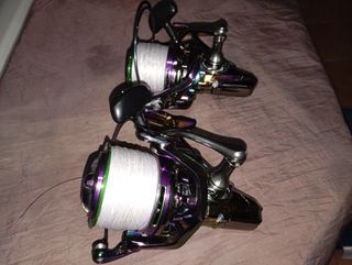 Cañas de pescar + carretes surfkayak o surfcasting