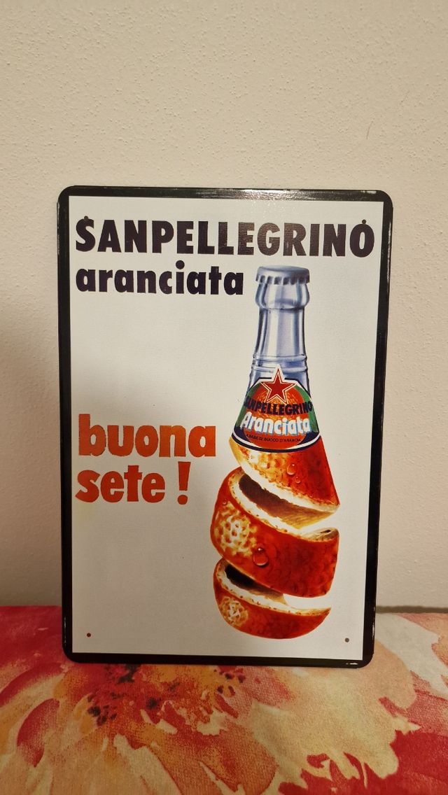 Quadretto da parete sanpellegrino vin