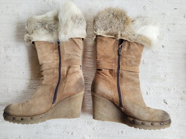Botas de invierno de piel, buena calidad