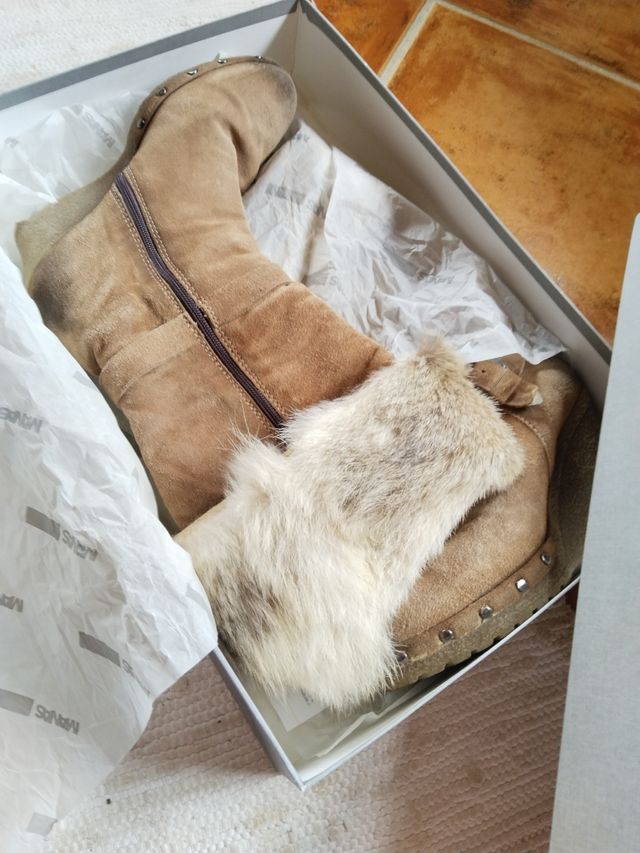 Botas de invierno de piel, buena calidad