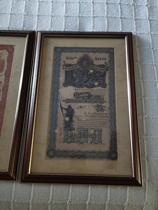 Dos Cuadros oficina antiguos.