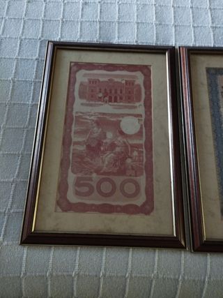 Dos Cuadros oficina antiguos.