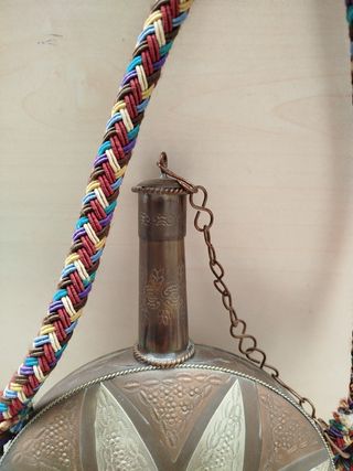 Recipiente vintage arte africano