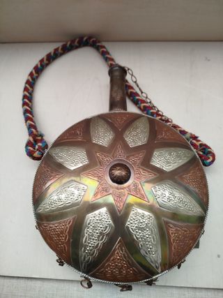 Recipiente vintage arte africano
