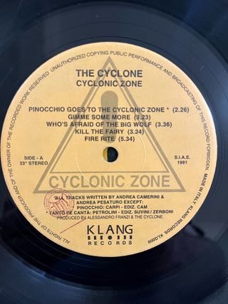 Cyclone "Cyclonic Zone" vinile rock psychobilly