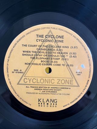 Cyclone "Cyclonic Zone" vinile rock psychobilly