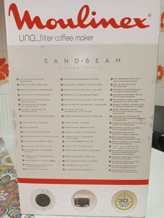 Cafetera Moulinex UNO SandBeam Edición limitada