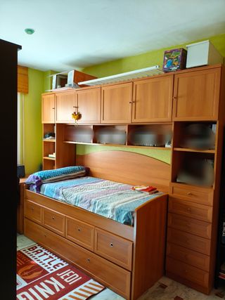 Dormitorio juvenil cama nido