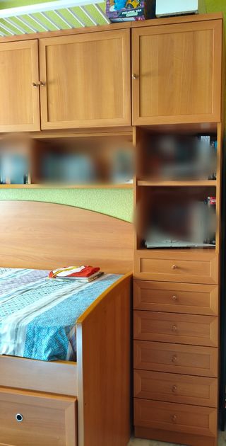 Dormitorio juvenil cama nido