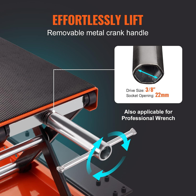 Ponte Sollevatore Idraulico a Forbice per Moto da 