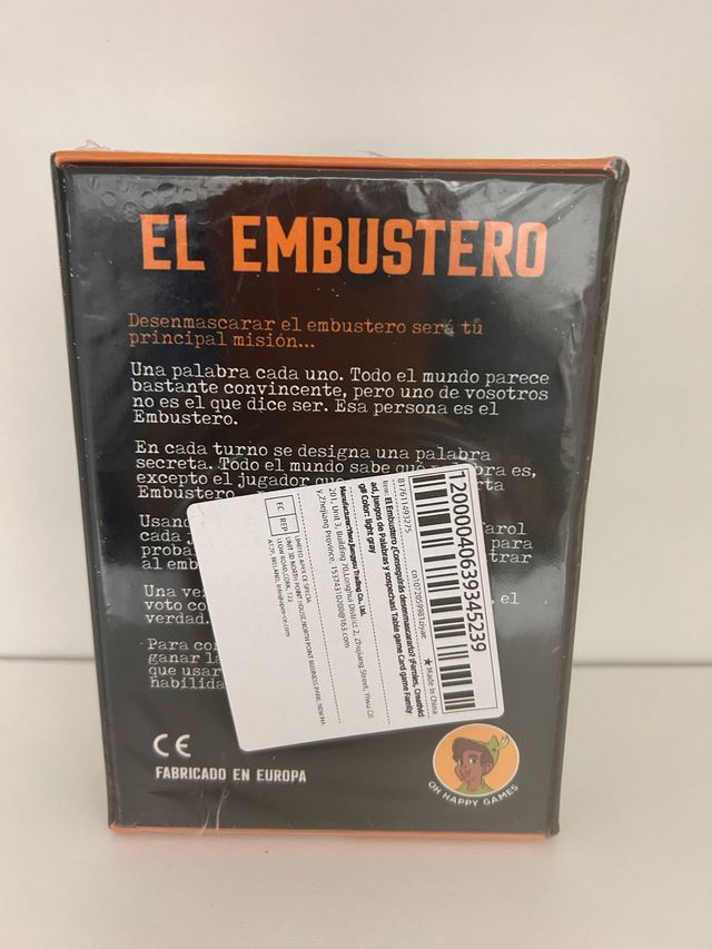 Juego el embustero, precintado