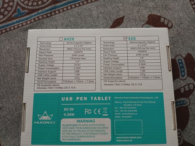 Tableta gráfica huion