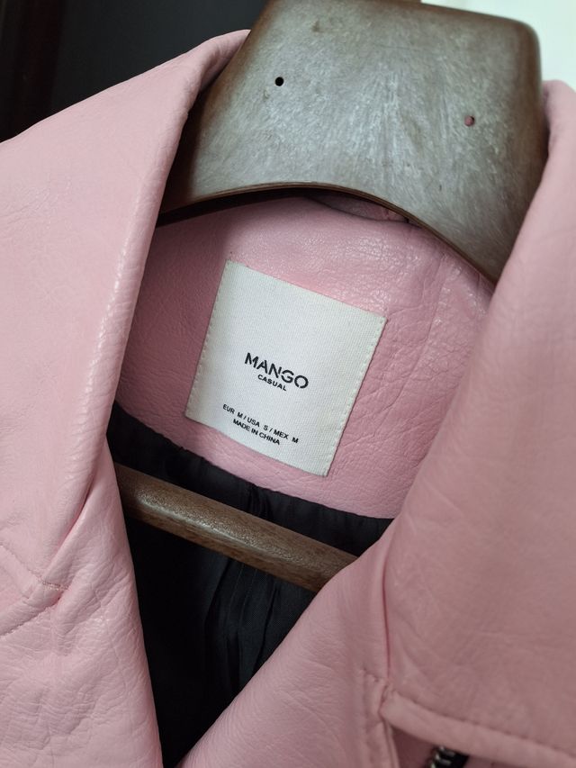 Chaqueta de cuero Mango