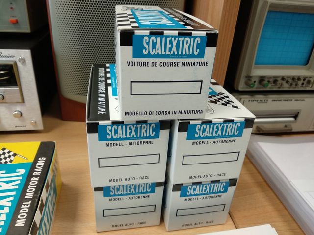 Cajas vacias Scalextric repro francesas.