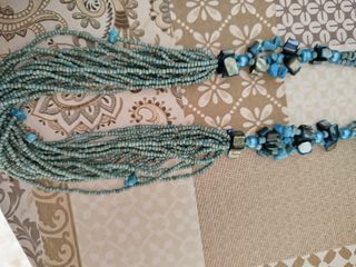 Collar turquesa retro