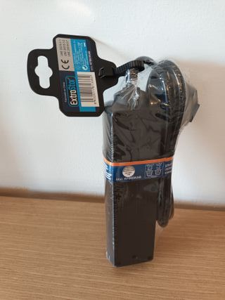 Alargador tres enchufes con interruptor cable 1,5