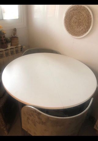 Mesa redonda extensible