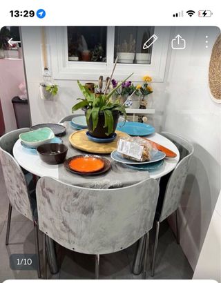 Mesa redonda extensible