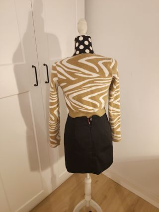 Bershka cárdigan estampado de cebra - Talla S/XS