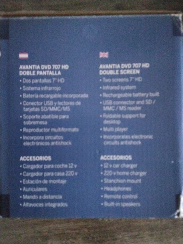 DVD 707 HD doble pantalla