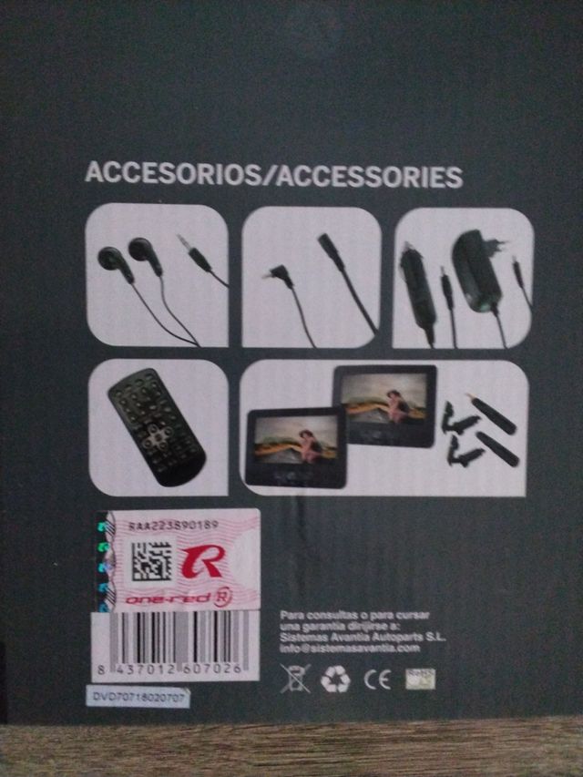 DVD 707 HD doble pantalla