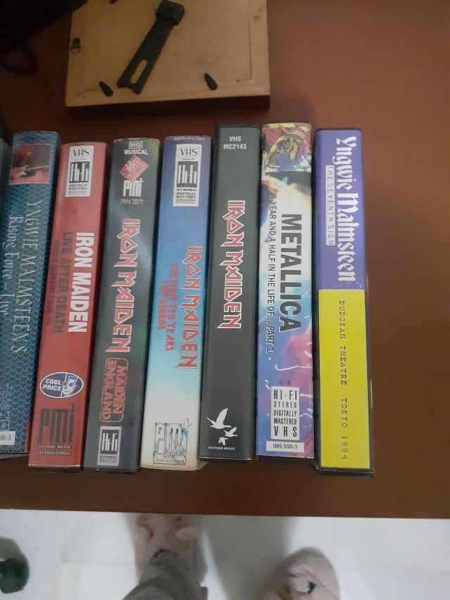 Cintas de vídeo VHS no original están grabadas