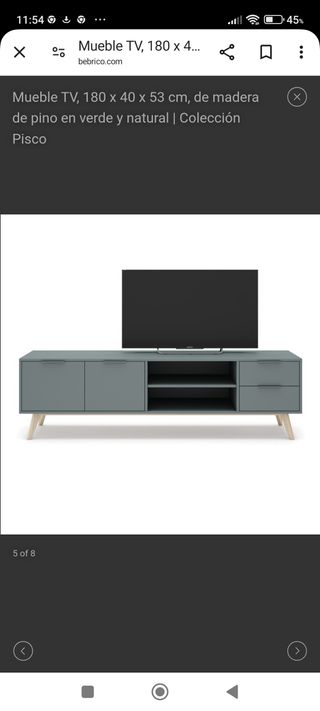 Mueble tv marckeric verde kaki nuevo